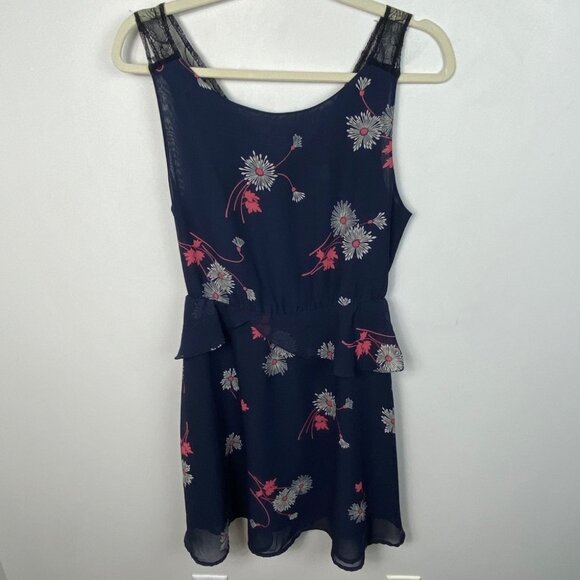 Reformation The Jude Dress Reformed Floral Ruffle Size Small Tunic Urban Boho S - Picture 9 of 9